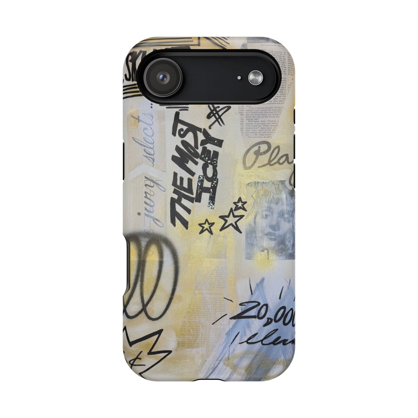 MagSafe "golden glacier" airbrush iPhone case