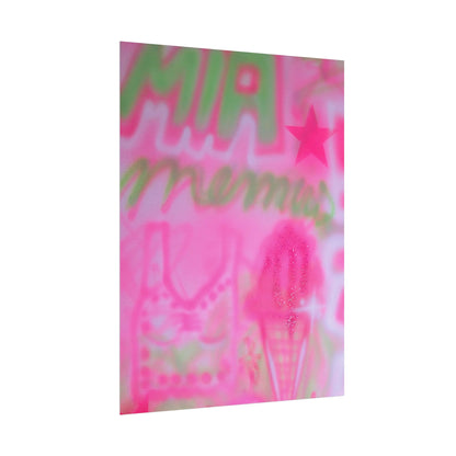 "miami matcha" airbrush rolled print