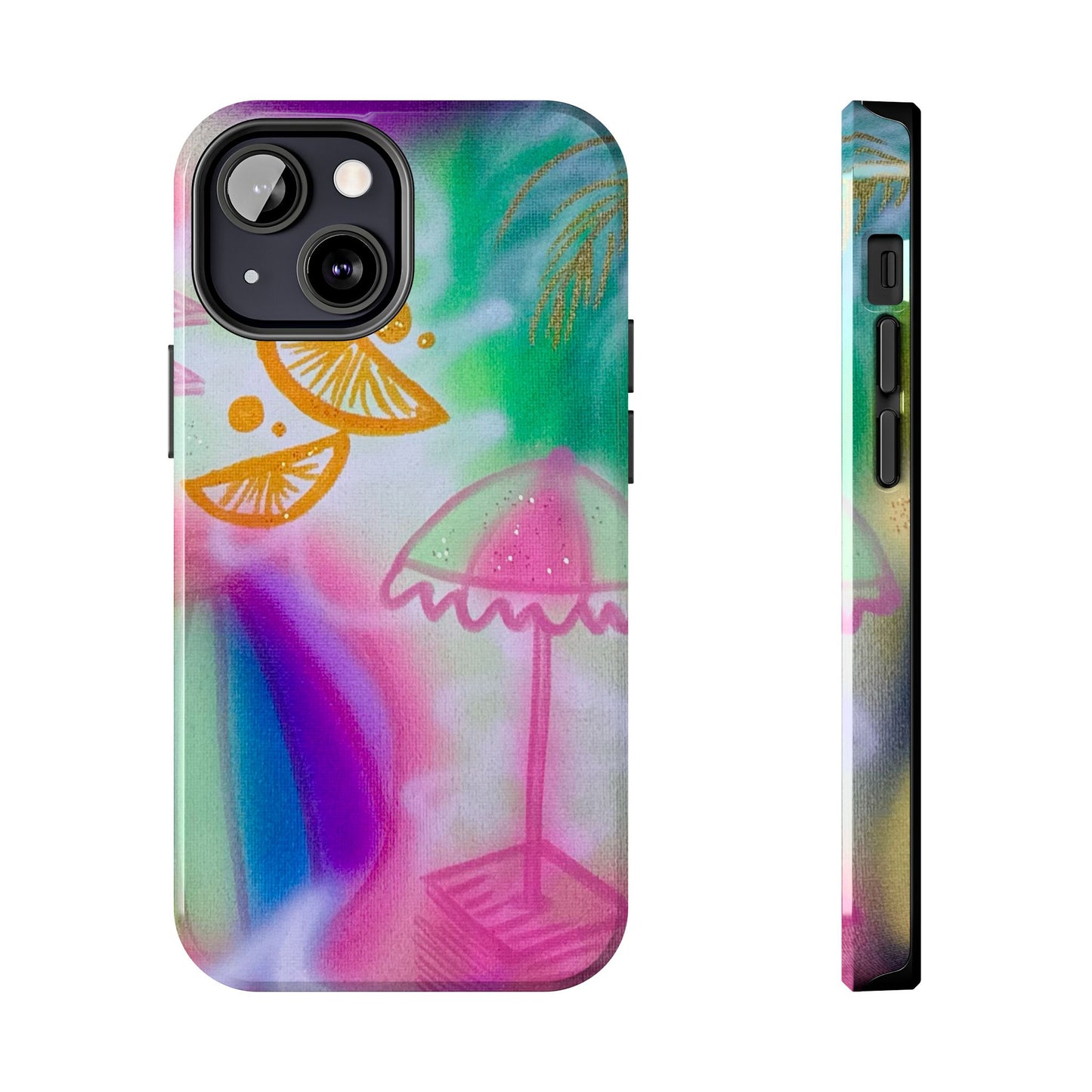 "on the beach" airbrush iPhone case