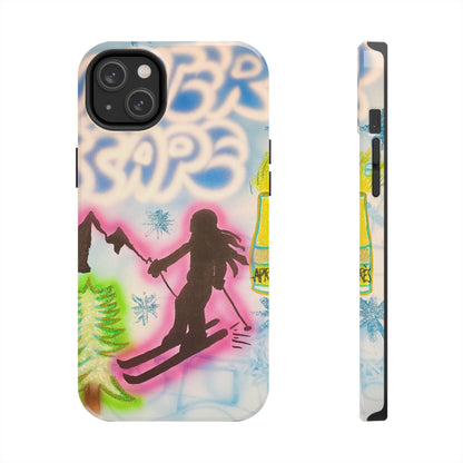 "winter escape" airbrush iPhone case