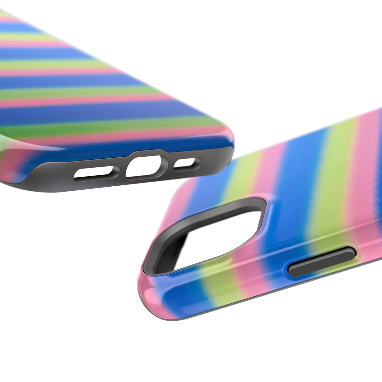 MagSafe "sherbet stripes" airbrush iPhone case