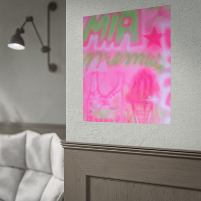"miami matcha" airbrush rolled print