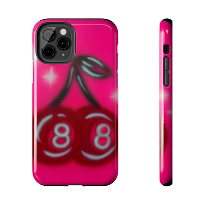 "cherry 8ball" airbrush iPhone case