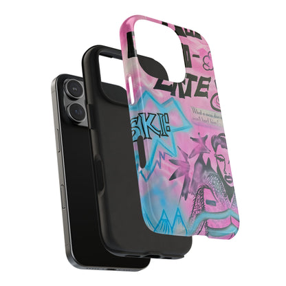 "avant le ski" airbrush iPhone case