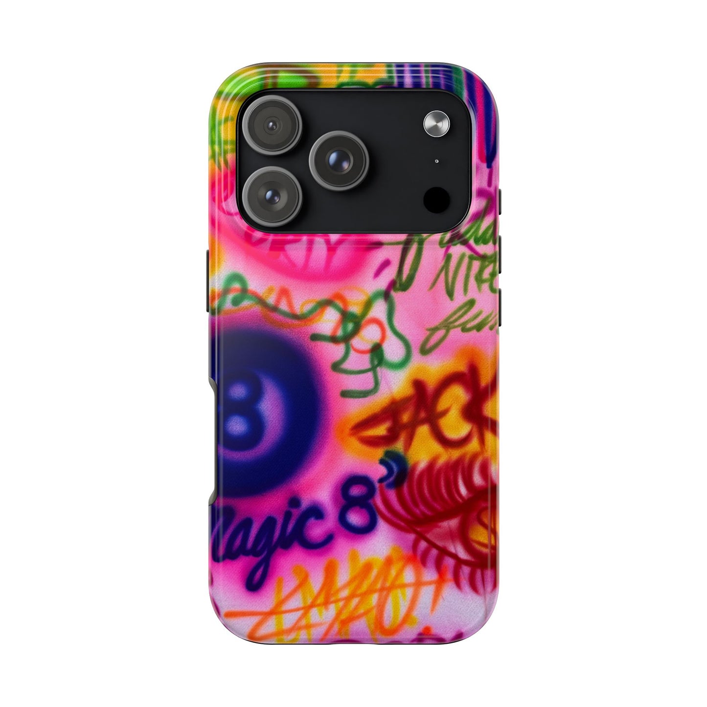 "colorful chaos" airbrush iPhone case