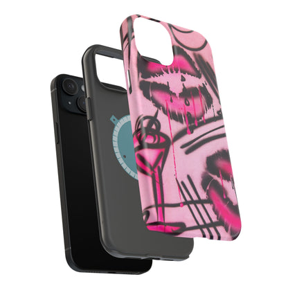 MagSafe "glossy pout" airbrush iPhone case