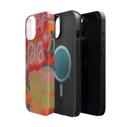 MagSafe custom @msualphaphi airbrush iPhone case