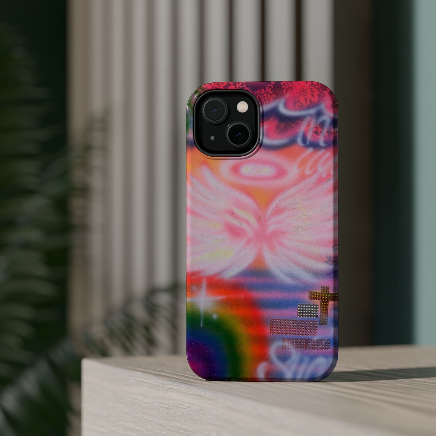 MagSafe "summer bliss" airbrush iPhone case