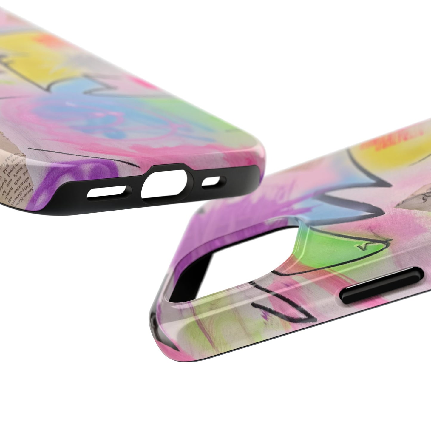"pastel static" airbrush iPhone case