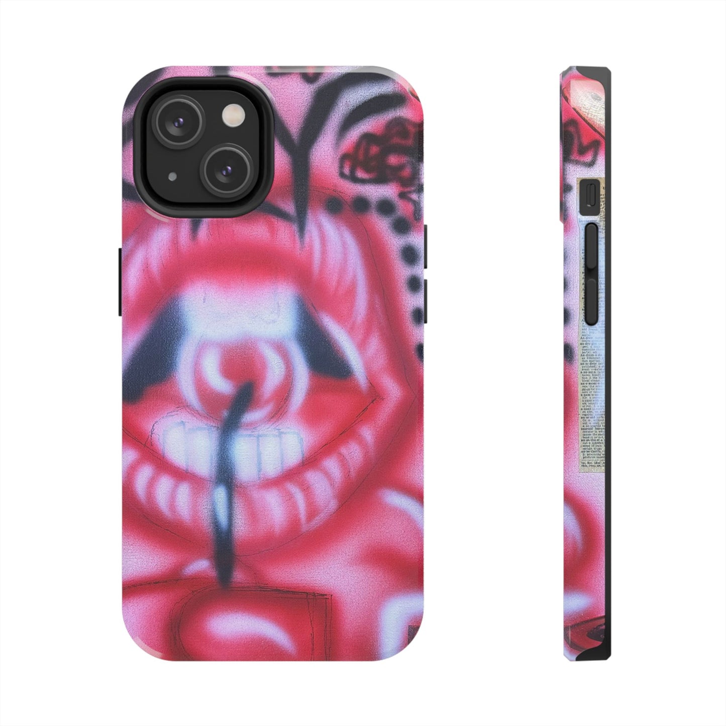 "be happy go lucky" airbrush iPhone case