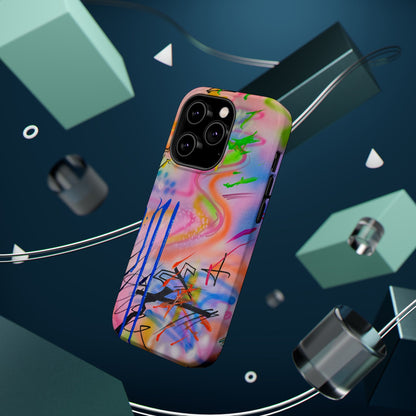 MagSafe "neon haze" airbrush iPhone case
