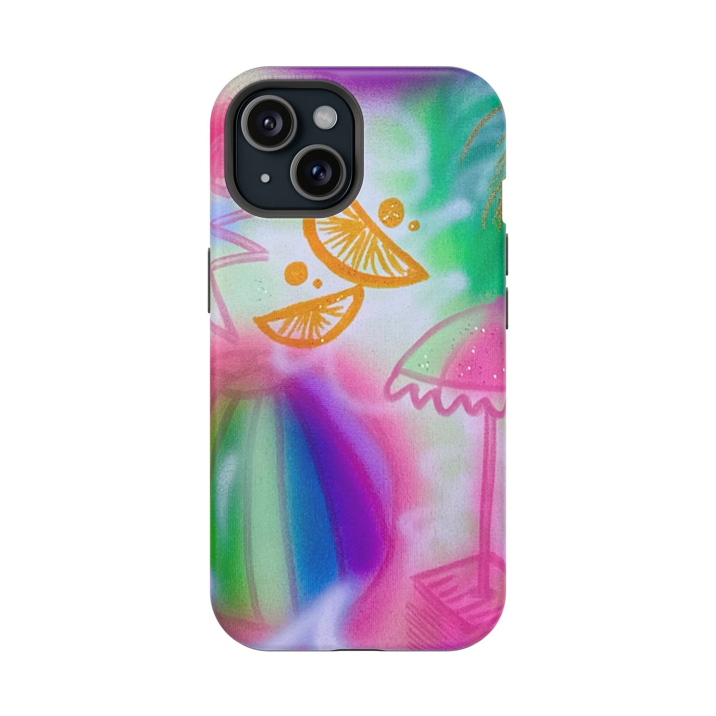 MagSafe "on the beach" airbrush iPhone case