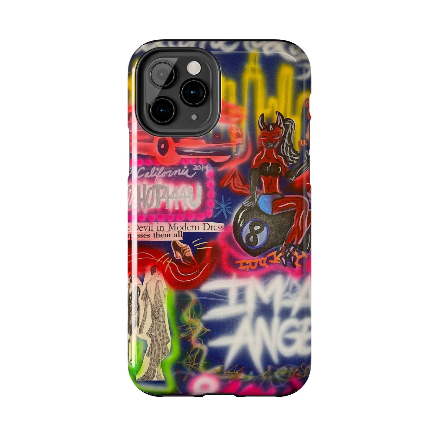 "im an angel" airbrush iPhone case