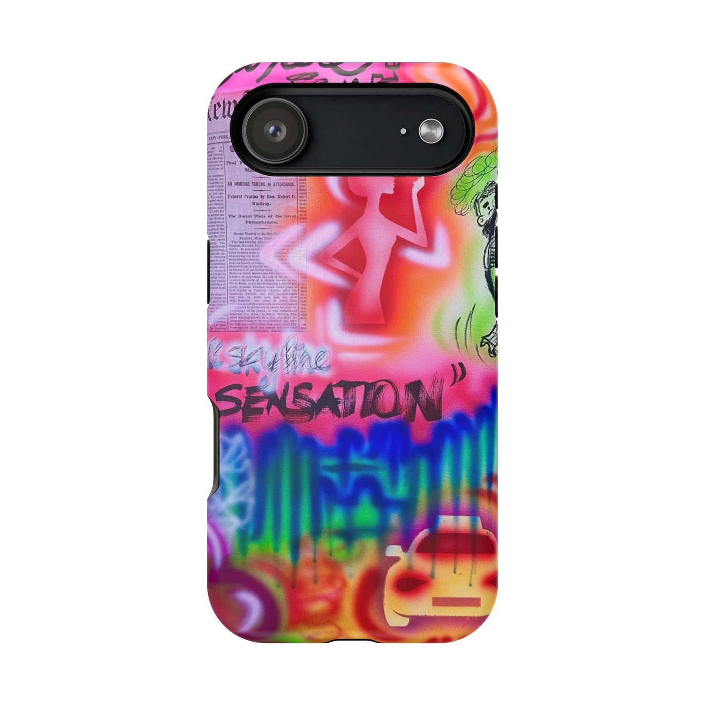 MagSafe "skyline sensation" airbrush iPhone case