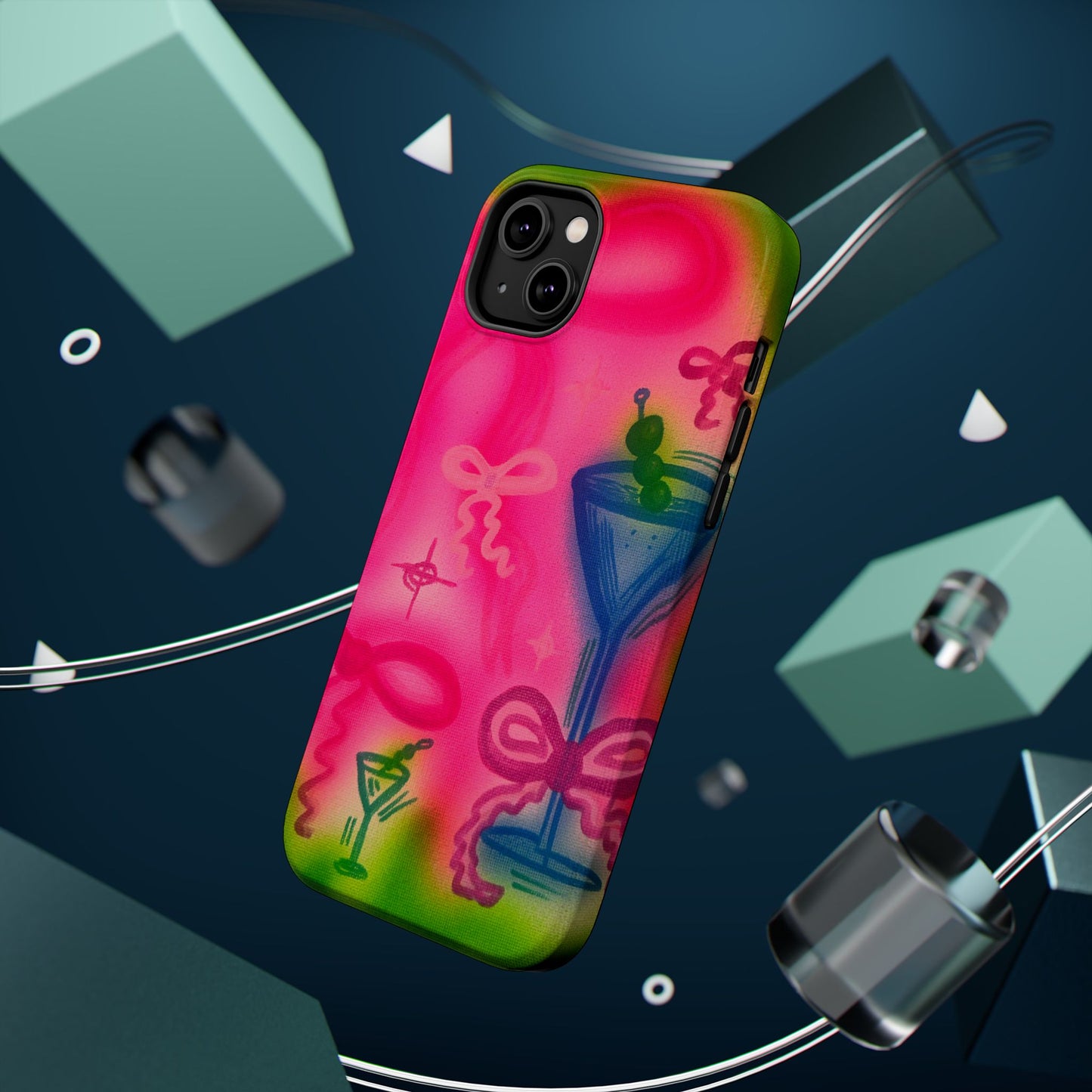 MagSafe „Bow Martini“ Airbrush-iPhone-Hülle
