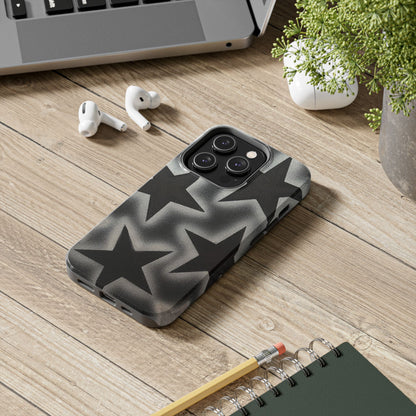 "chrome stars" airbrush iPhone case