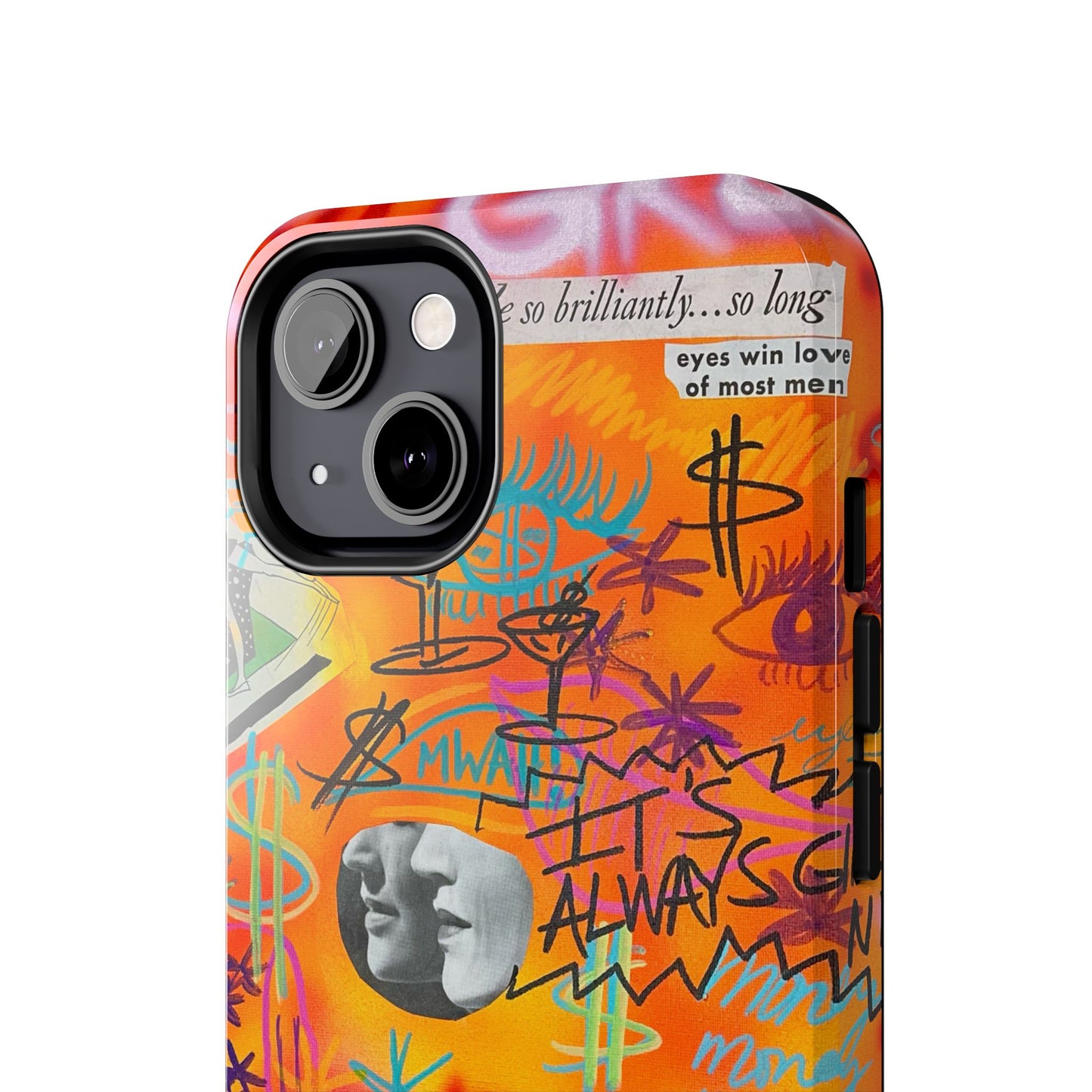 "young, rich, hot!" airbrush iPhone case