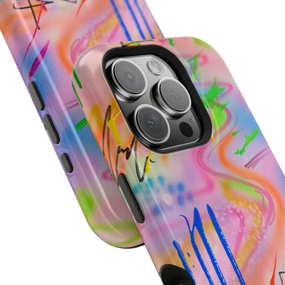 MagSafe "neon haze" airbrush iPhone case