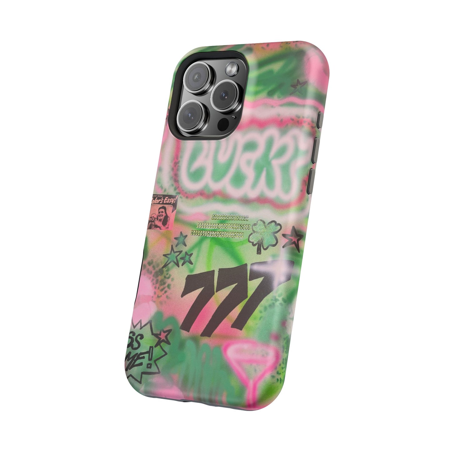 MagSafe "so lucky" airbrush iPhone case
