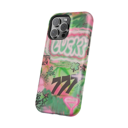 MagSafe "so lucky" airbrush iPhone case