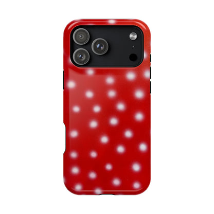 MagSafe "cherry crush polka dot" airbrush iPhone case