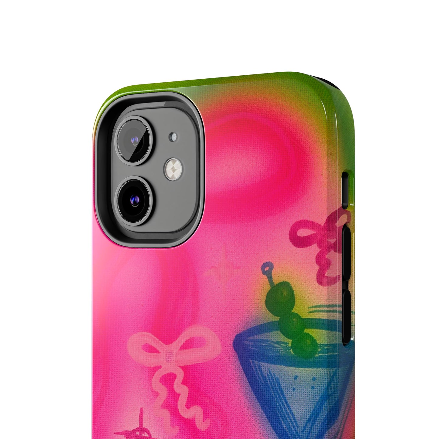 "bow martini" airbrush iPhone case