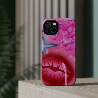 MagSafe limited edition "glitter aura" airbrush iPhone case