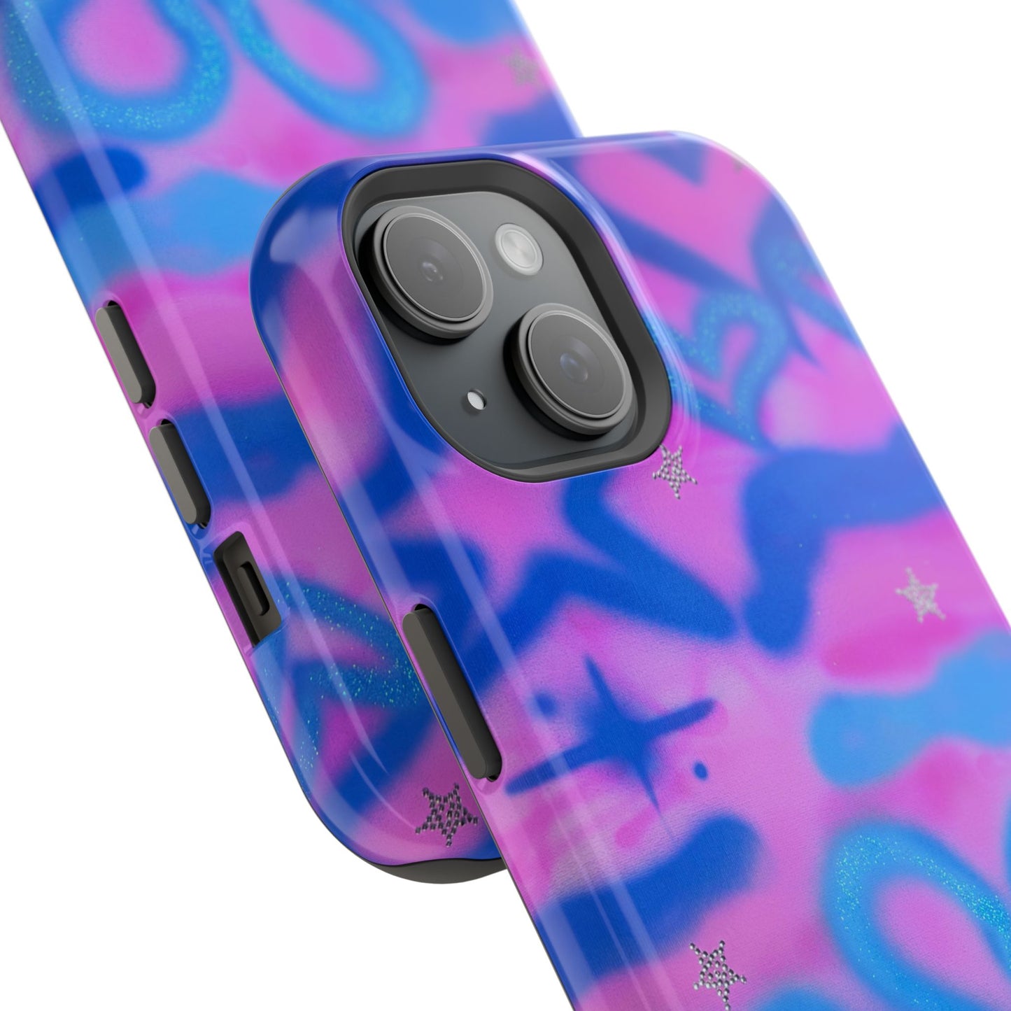 MagSafe "blue camo" airbrush iPhone case