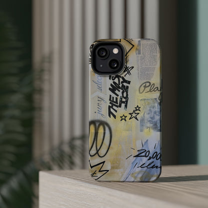 MagSafe "golden glacier" airbrush iPhone case