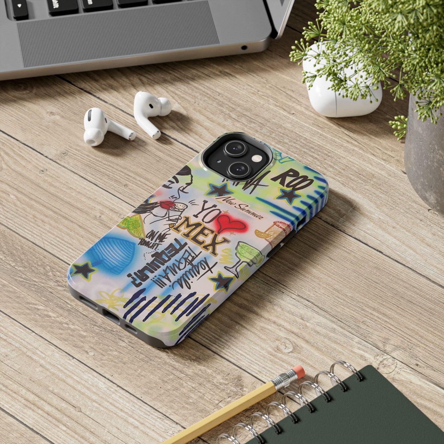 "salted lime" airbrush iPhone case