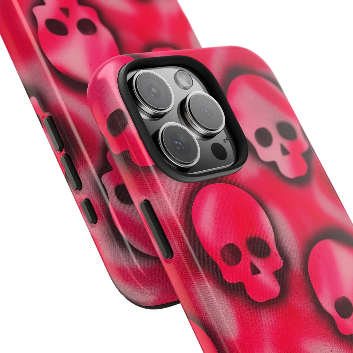 "pink skully" airbrush iPhone case