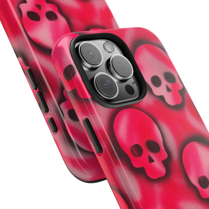 "pink skully" airbrush iPhone case