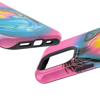 MagSafe "Delfinliebe" Airbrush iPhone-Hülle