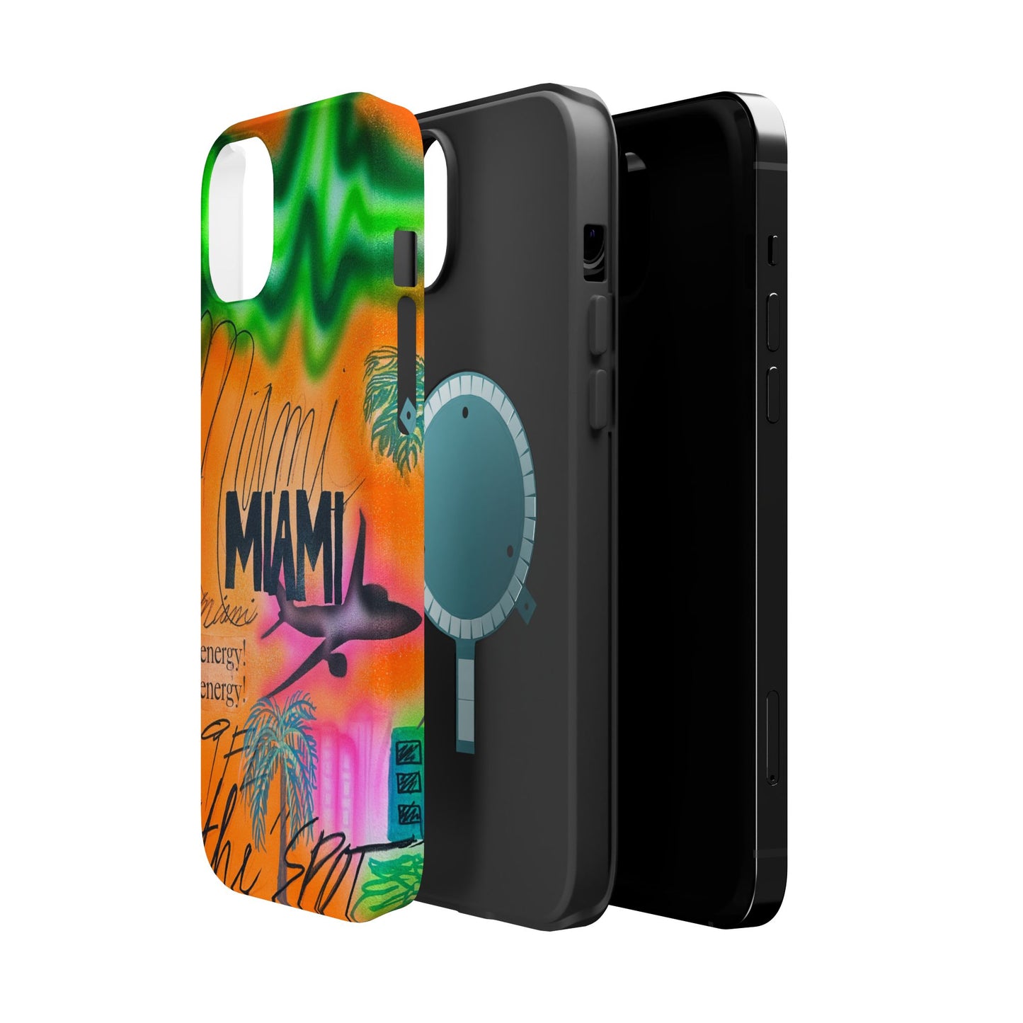 MagSafe "miami, fl" Airbrush iPhone Hülle