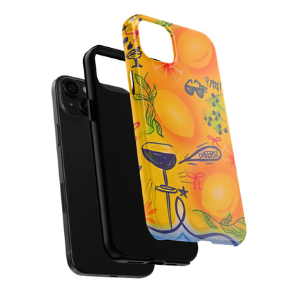 "citrus coastline" airbrush iPhone case