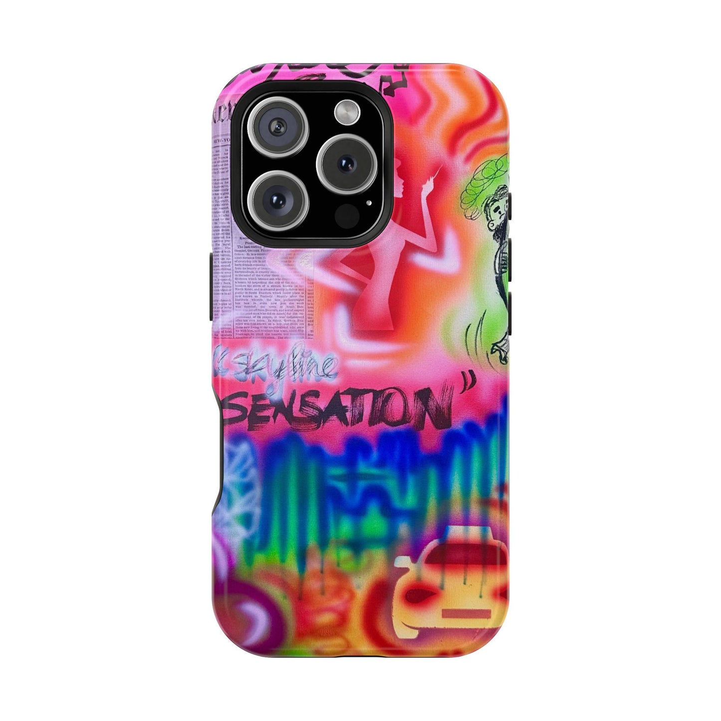 MagSafe "skyline sensation" airbrush iPhone case