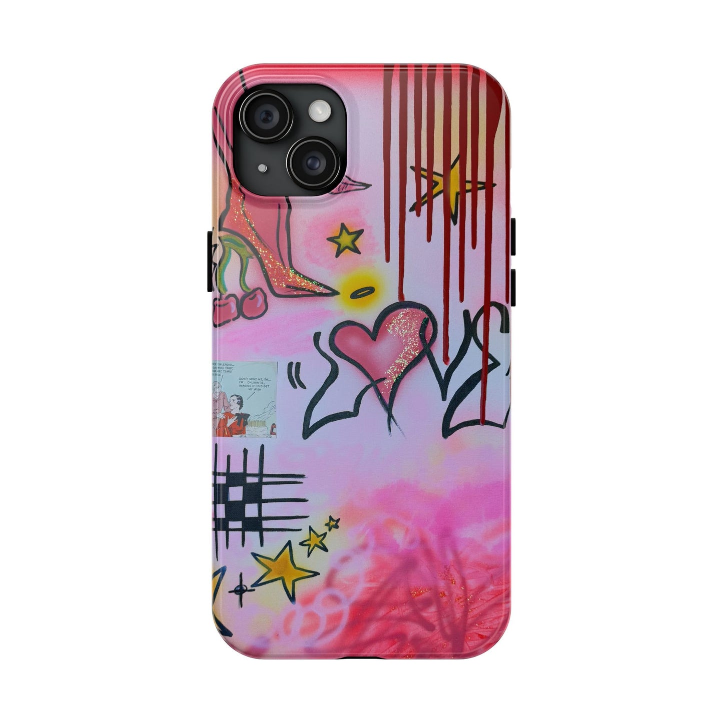 "cherry luvr" airbrush iPhone case