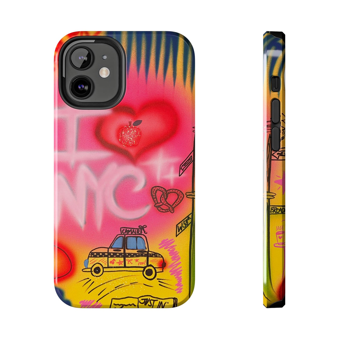 "in the city" airbrush iPhone case