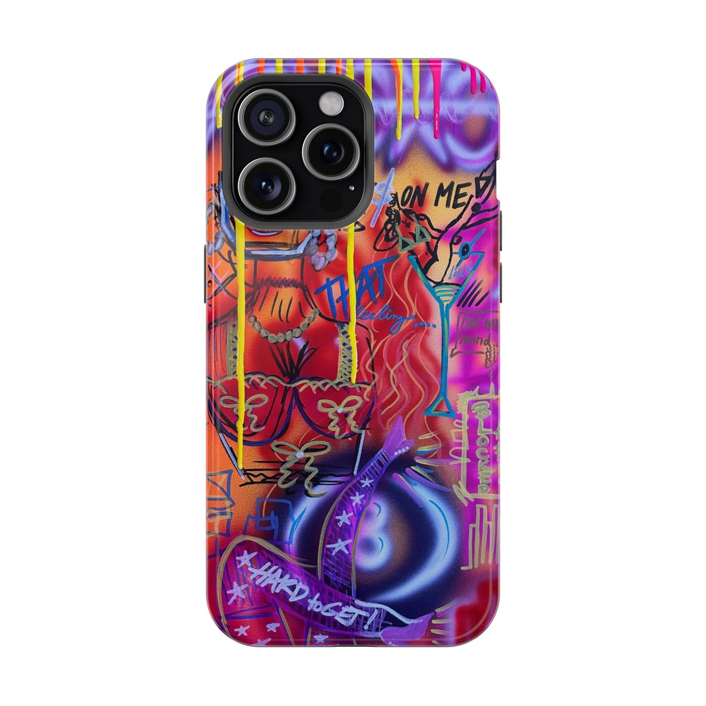 MagSafe "shots on me!" Airbrush iPhone Hülle