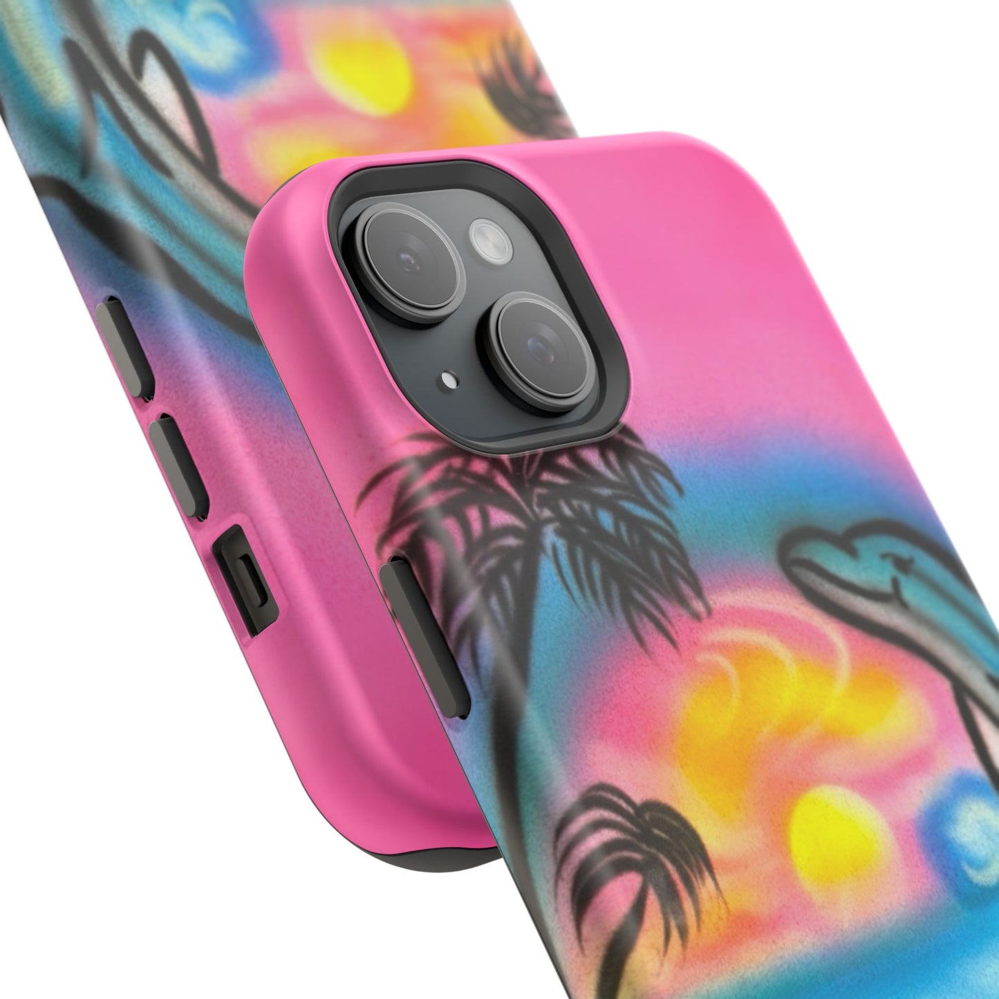 MagSafe "Delfinliebe" Airbrush iPhone-Hülle