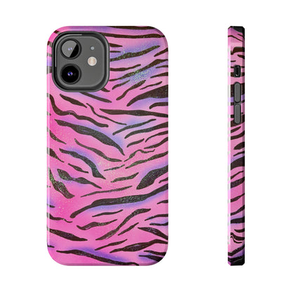 "glitter zebra" airbrush iPhone case