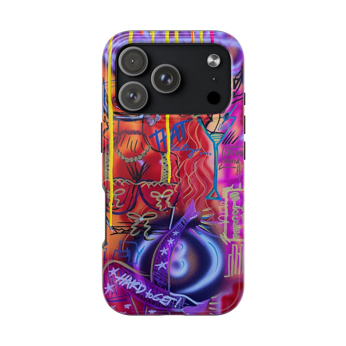 "shots on me" airbrush iPhone case
