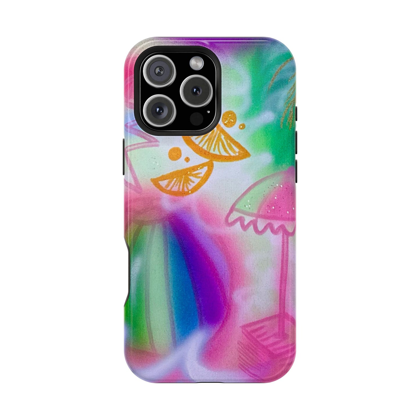 MagSafe "on the beach" airbrush iPhone case