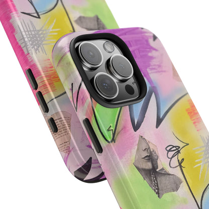 "pastel static" airbrush iPhone case