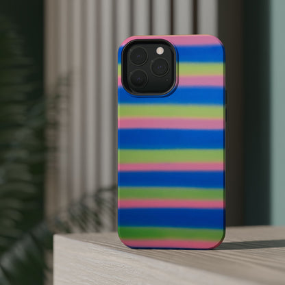 MagSafe "sherbet stripes" airbrush iPhone case