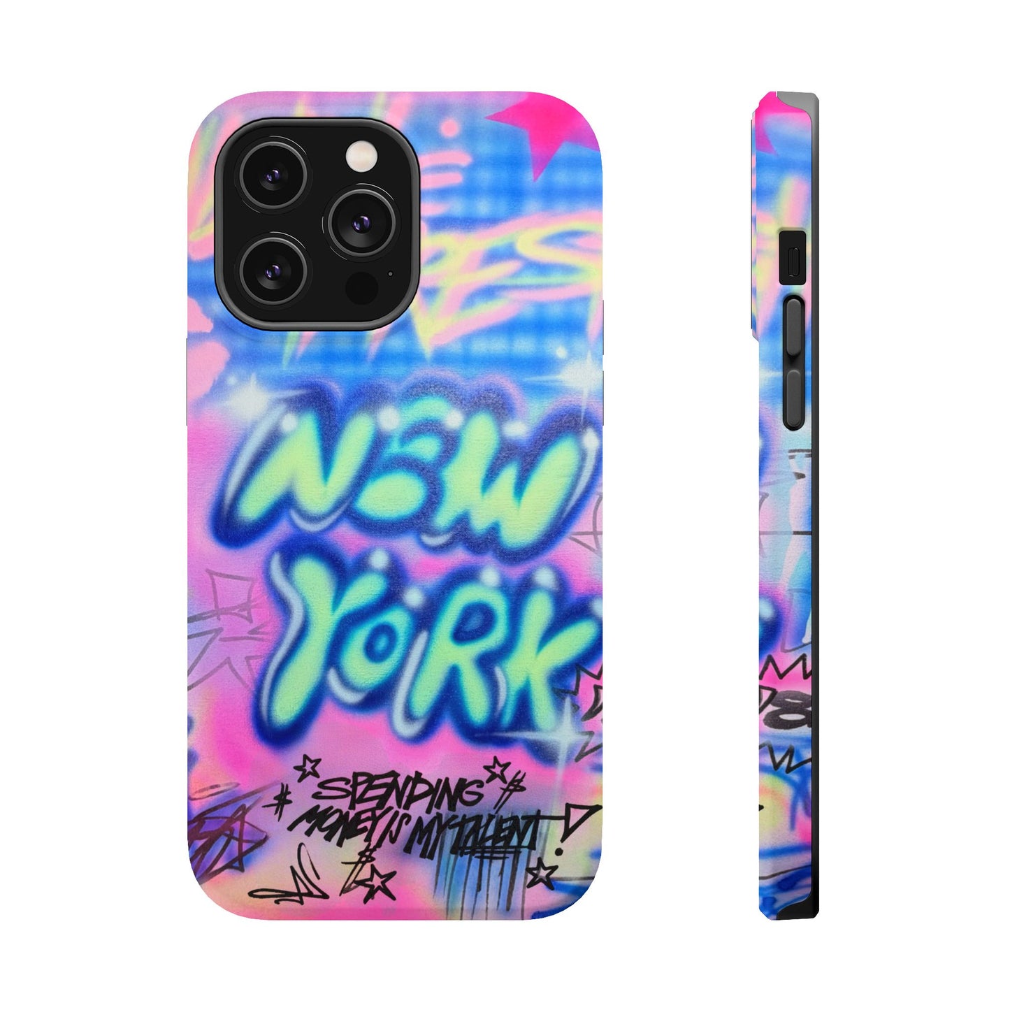 magsafe "spending $$ is my talent" airbrush iPhone case