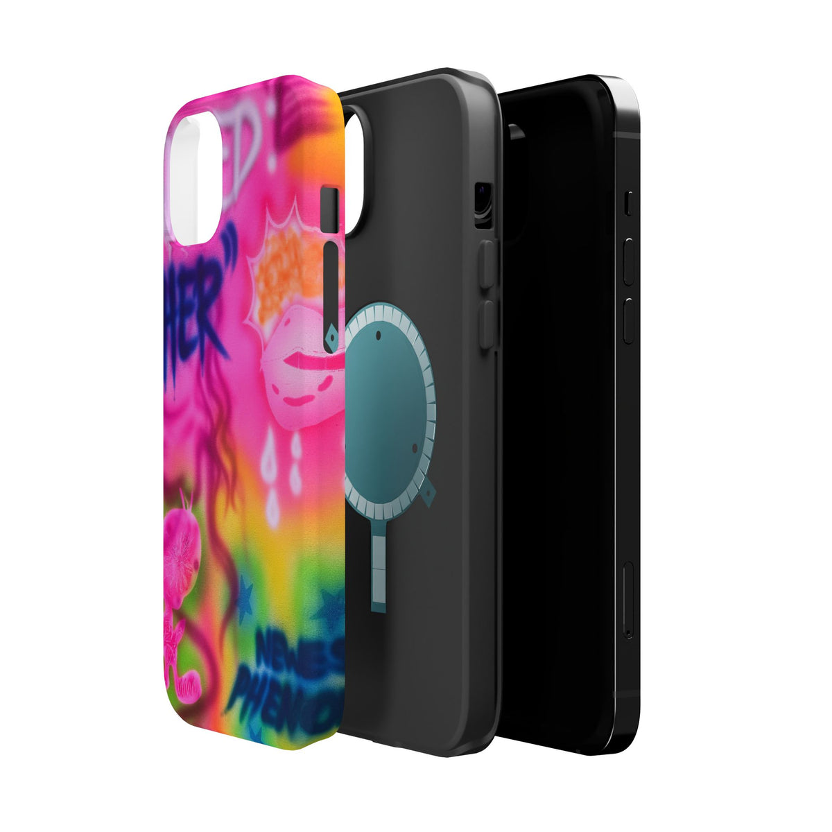 MagSafe "wanted" airbrush iPhone case