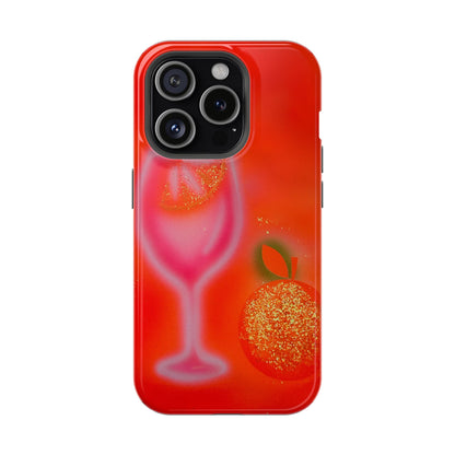 MagSafe "aperol spritz" airbrush iPhone case