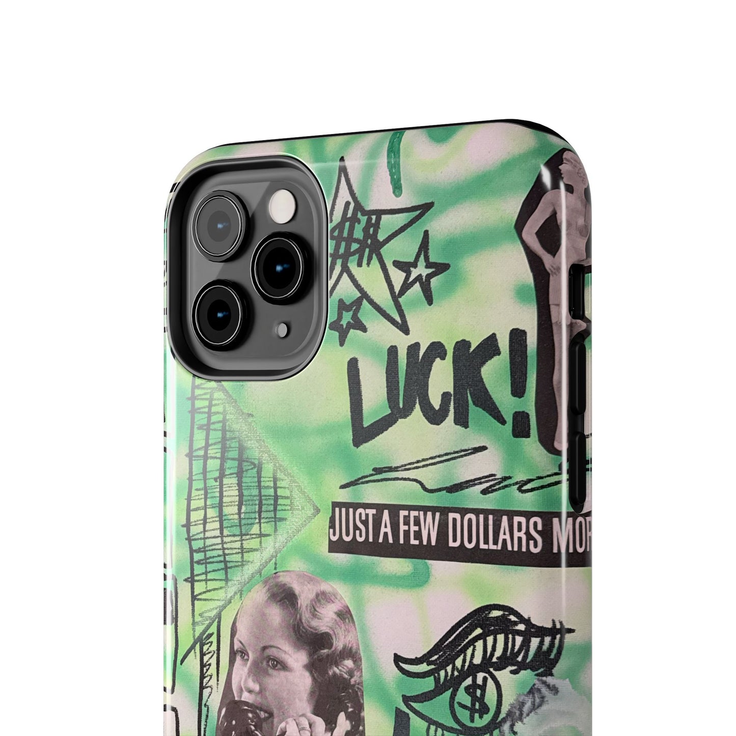 "lust over luck" airbrush iPhone case