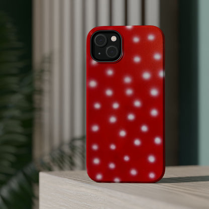 MagSafe "cherry crush polka dot" airbrush iPhone case